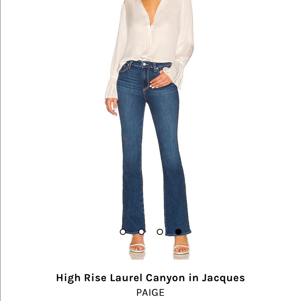 PAIGE | High Rise Canon Bell Jean | No longer fit me. Next to new!